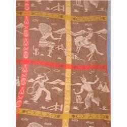 Cowboy & Indian bedspread