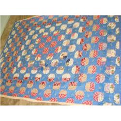 Handstitched, handtied, modified bow tie quilt