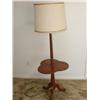 Image 1 : Floor lamp-wood table w/shade.