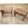Image 1 : 2 primitive wood step stools