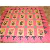 Image 1 : Hand appliqued quilt top, floral pattern