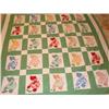 Image 1 : Sunbonnet Sue appliqued quilt top