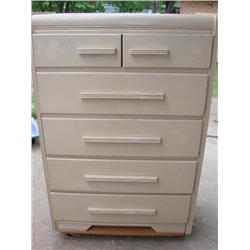 Waterfall front dresser