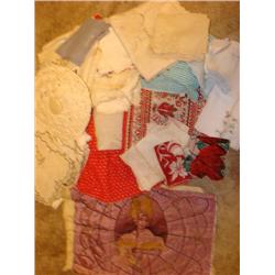 Vintage linens,hat, aprons. Fabulous!