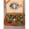 Image 1 : Box of old marbles, cats eyes, shooters.