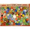Image 2 : Box of old marbles, cats eyes, shooters.