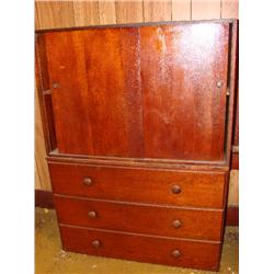 Chest on Chest, top has slide opening