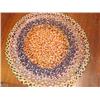 Image 1 : Vintage round hand braided rug.