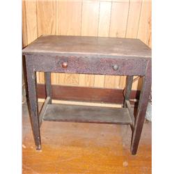 Small library table, dove tail drawer.