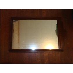 Jamestown & Able Co. wood frame mirror, w/tag.