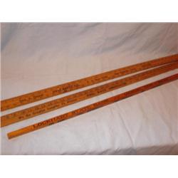 3 wood adv. yard sticks, Lockhart,San Antonio