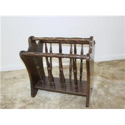 Wooden magazine rack