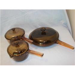 Visions Cookware w/no stick bottom-3 pcs.