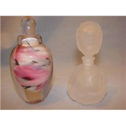 2 Perfume bottles w/stoppers