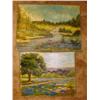 Image 1 : 2 Texas Bluebonnet paintings by Austin artist