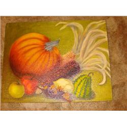 Oil on board-Autumn Harvest