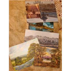 5 oil paintings by Texas artist