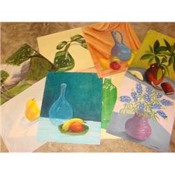 Artist portfolio, 8 original pieces