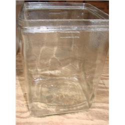 Lg.Square Exide Jar, marked EMGO#18628.