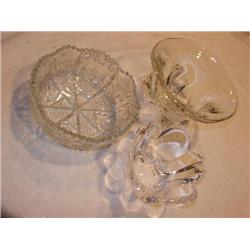 3 crystal bowls