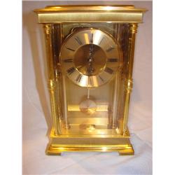 GE heavy brass clock.