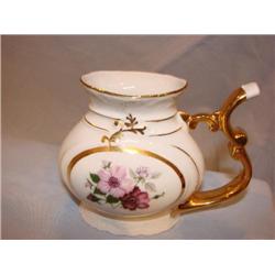Czechoslovakian Gold & Floral pitcher