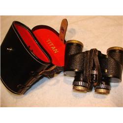 Titan binoculars in case