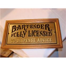 Bartender Sign