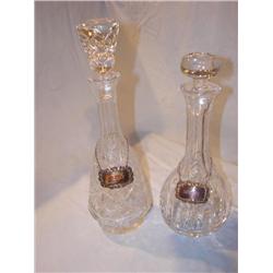 2 crystal decanters