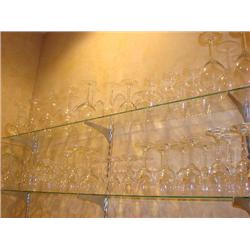 Large amount of stemware-apprx. 58 glasses