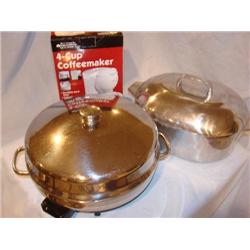 Farberware skillet,Magnalite roaster,coffee maker