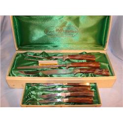 Sheffield knife set in original presentation case