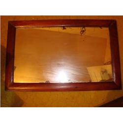Wood frame mirror