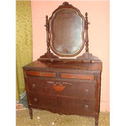 Wonderful dresser with mirror-great detail!