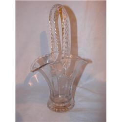 Crystal etched basket