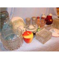 Large amount of glassware