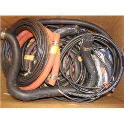 Box of hoses & automotive supplies