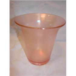 1926 Fenton "Velva Rose" stretch glass vase