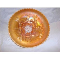 8"Carnival Peach Opalescent Apple Blossom