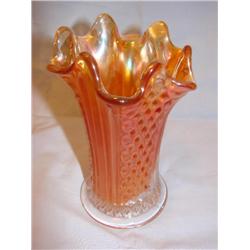 Fenton Marigold Carnival glass vase