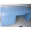 Image 1 : Large blue painted desk