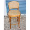 Image 1 : Bentwood cane seat bar stool