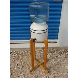 Blue & White Stoneware water dispenser