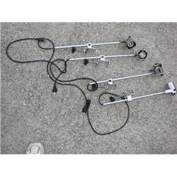 4 chrome "clamp on lights"