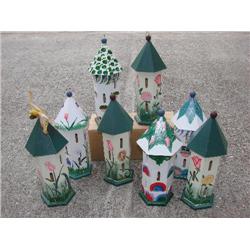 8 wooden butterfly houses-all new!