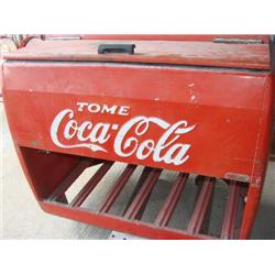 Coca-Cola metal ice box