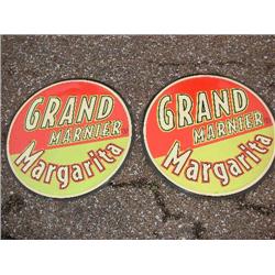 2 round Grand Marnier Margarita Signs