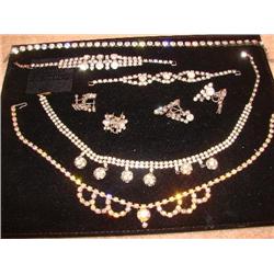 Rhinestones galore-necklaces,braclets, earings