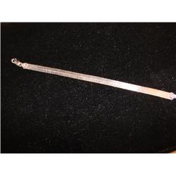 6 1/2" Silver Herringbone bracelet "925-Italy"