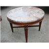 Image 1 : Marble top round end table